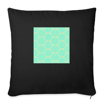 Modèle chinois - Housse de coussin décorative 45 x 45 cm - noir - Devant
