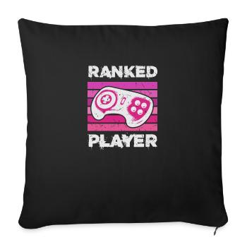 Joueur classé jeu - Housse de coussin décorative 45 x 45 cm - noir - Devant