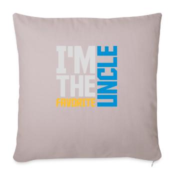 at The Favorite Uncle - Sofa pillowcase 17,3'' x 17,3'' (45 x 45 cm) - light taupe - Front