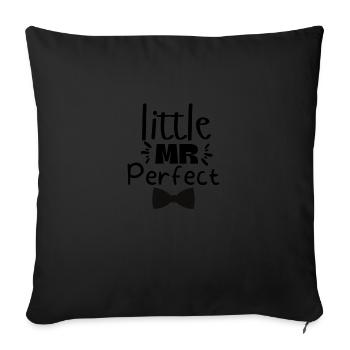 petit Mr Perfect - Housse de coussin décorative 45 x 45 cm - noir - Devant