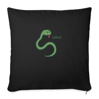 SNEK - Sofa pillowcase 17,3'' x 17,3'' (45 x 45 cm) - black - Front