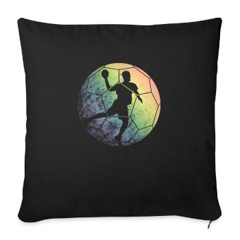 Handball - Sofa pillowcase 17,3'' x 17,3'' (45 x 45 cm) - black - Front