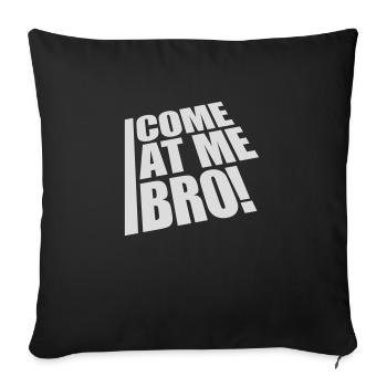Viens à moi bro - Housse de coussin décorative 45 x 45 cm - noir - Devant