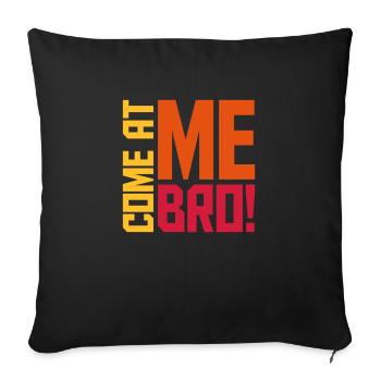 Viens à moi bro - Housse de coussin décorative 45 x 45 cm - noir - Devant