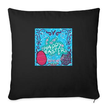 Joyeux Noël, Noël - Housse de coussin décorative 45 x 45 cm - noir - Devant