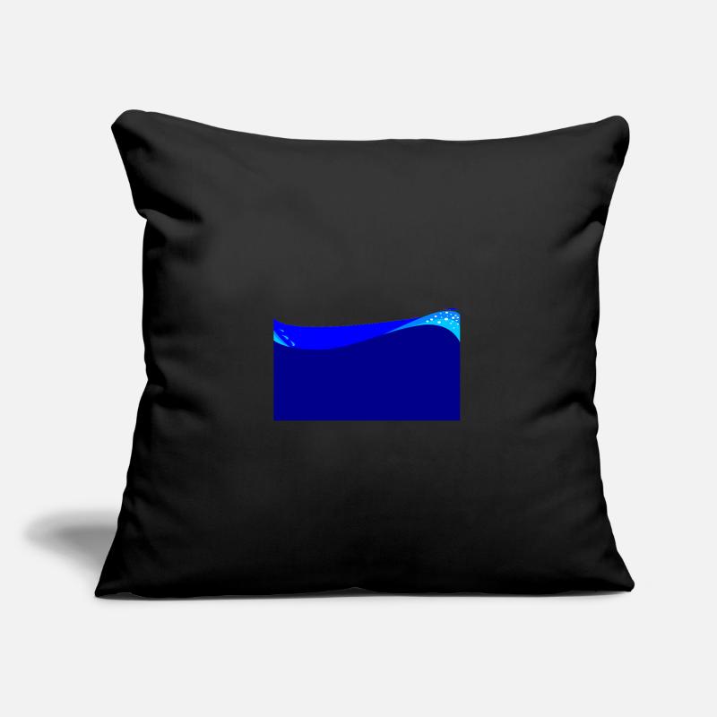 Dark Blue Wave Background Sofa pillowcase 17,3'' x 17,3'' (45 x 45 cm)