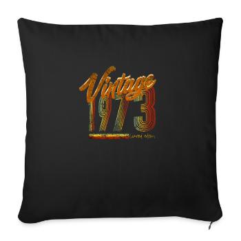 Millésime 1973 Edition Limitée - Housse de coussin décorative 45 x 45 cm - noir - Devant