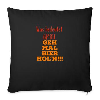 Coole Sprüche Kollektion GMBH - Sofakissenbezug 45 x 45 cm - Schwarz - Vorne