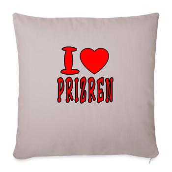 Prizren, Kosovo, Shiptar, Kosovar, Shiprija, Tiran - Sofa pillowcase 17,3'' x 17,3'' (45 x 45 cm) - light taupe - Front