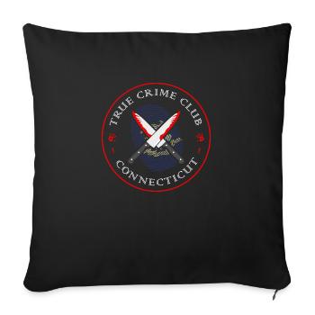 True Crime Club Connecticut, Murderino Murder Show - Sofakissenbezug 45 x 45 cm - Schwarz - Vorne