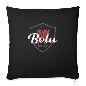 Bolu - Sofa pillowcase 17,3'' x 17,3'' (45 x 45 cm) - black - Front