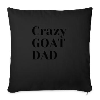 Fou GOATDAD - Housse de coussin décorative 45 x 45 cm - noir - Devant