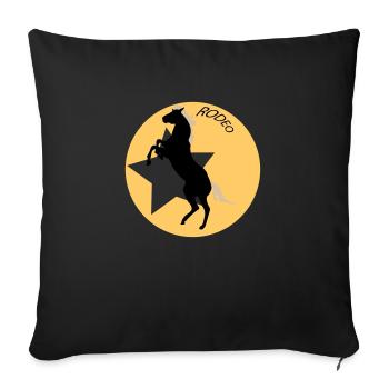 Rodeo - Housse de coussin décorative 45 x 45 cm - noir - Devant