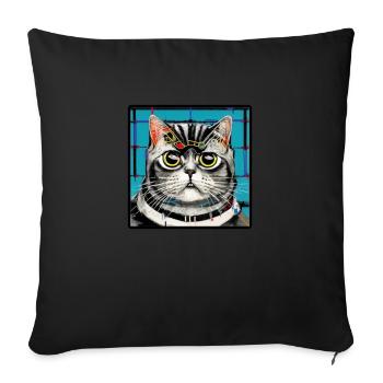 CoolCat 4 - Sofa pillowcase 17,3'' x 17,3'' (45 x 45 cm) - black - Front