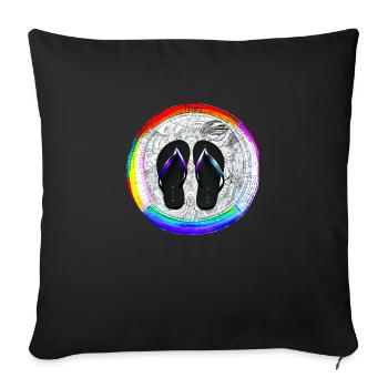 They Flip Flop, Warrior Nun - Sofa pillowcase 17,3'' x 17,3'' (45 x 45 cm) - black - Front