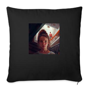 I can see you 5 - Sofa pillowcase 17,3'' x 17,3'' (45 x 45 cm) - black - Front