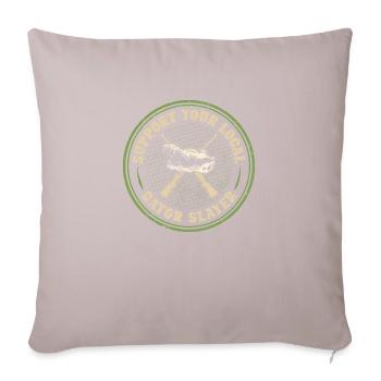 Alligator Hunter, Local Gator Slayer Gator Hunting - Sofa pillowcase 17,3'' x 17,3'' (45 x 45 cm) - light taupe - Front