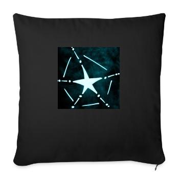 STAR RESURRECTION AZULITO - Sofa pillowcase 17,3'' x 17,3'' (45 x 45 cm) - black - Front