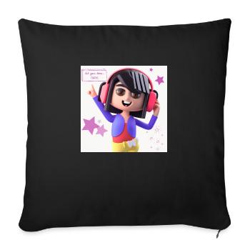 MUSIQUE DRÔLE 11 - Housse de coussin décorative 45 x 45 cm - noir - Devant
