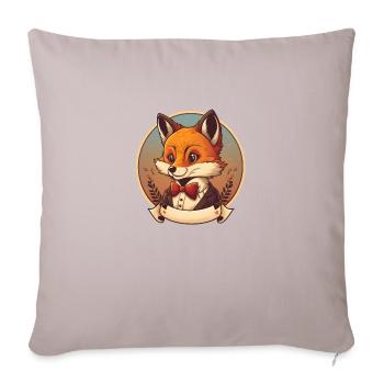 Mignon Rusé Mignon Cartoon Fox - Housse de coussin décorative 45 x 45 cm - taupe clair - Devant