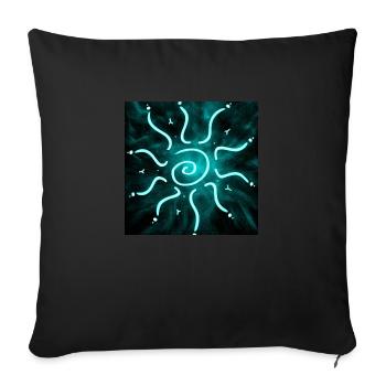 SOLEIL BLEU CHAUD - Housse de coussin décorative 45 x 45 cm - noir - Devant