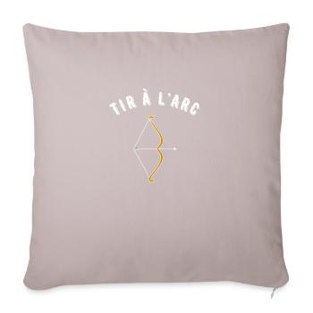 tir à l'arc - Housse de coussin décorative 45 x 45 cm - taupe clair - Devant