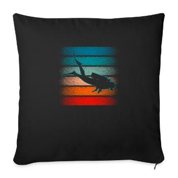 Scuba Diving I Work Well Under Pressure diver Gift - Sofa pillowcase 17,3'' x 17,3'' (45 x 45 cm) - black - Front