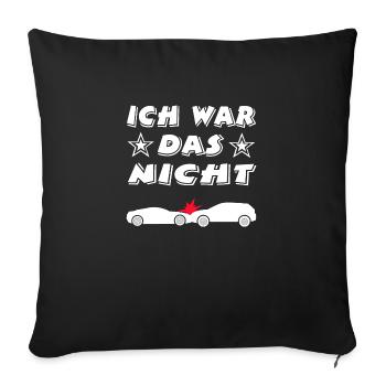 Auto - Sofakissenbezug 45 x 45 cm - Schwarz - Vorne