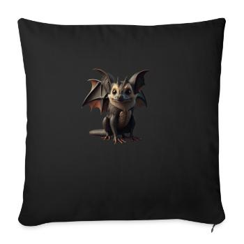 Cute Animals Children Baby Fantasy - Sofa pillowcase 17,3'' x 17,3'' (45 x 45 cm) - black - Front