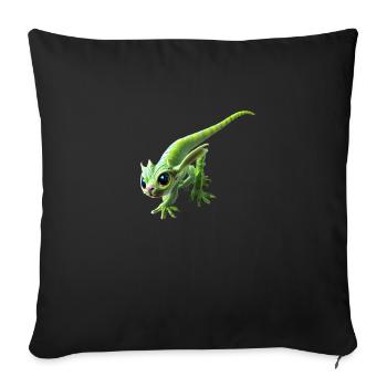 Animaux mignons Enfants Fantaisie de bébé - Housse de coussin décorative 45 x 45 cm - noir - Devant