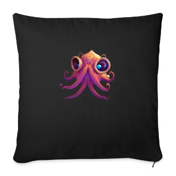 Animaux mignons Enfants Fantaisie de bébé - Housse de coussin décorative 45 x 45 cm - noir - Devant