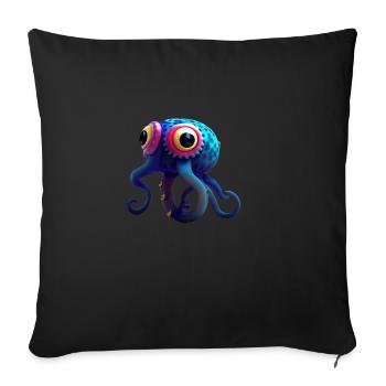 Cute Animals Children Baby Fantasy - Sofa pillowcase 17,3'' x 17,3'' (45 x 45 cm) - black - Front