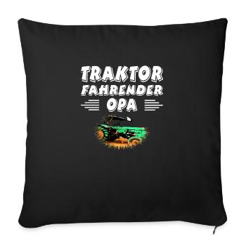 Traktor - Sofakissenbezug 45 x 45 cm - Schwarz - Vorne