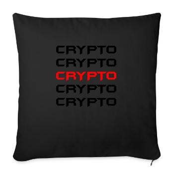 Bitcoin Trading Crypto Aktien - Sofakissenbezug 45 x 45 cm - Schwarz - Vorne