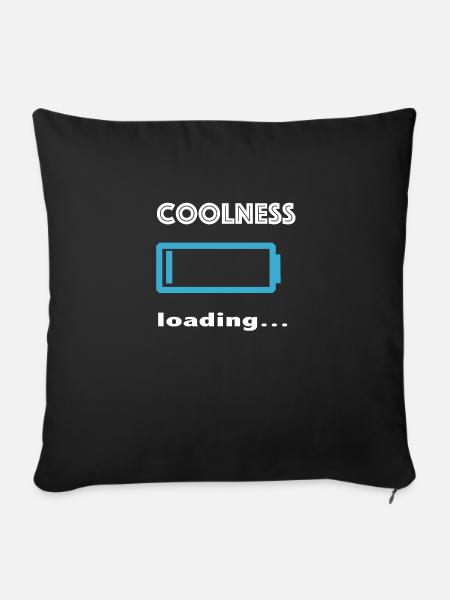 Coolness loading... - Sofakissenbezug 45 x 45 cm - Schwarz