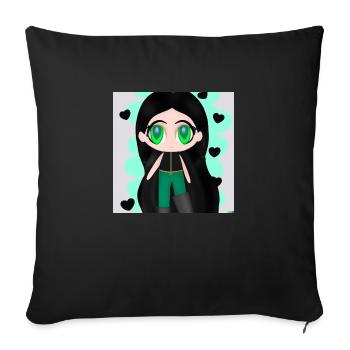 CHARACTER; MAN - Sofa pillowcase 17,3'' x 17,3'' (45 x 45 cm) - black - Front