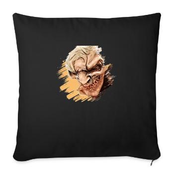 Krampus Percht Devil 2322 - Sofa pillowcase 17,3'' x 17,3'' (45 x 45 cm) - black - Front