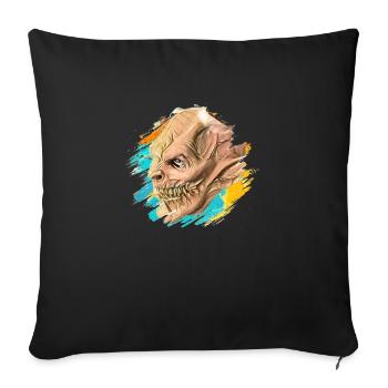 Krampus Percht Devil 2319 - Sofa pillowcase 17,3'' x 17,3'' (45 x 45 cm) - black - Front