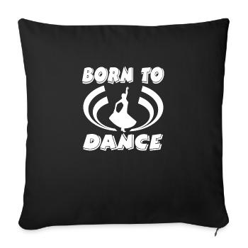 Dance - Sofa pillowcase 17,3'' x 17,3'' (45 x 45 cm) - black - Front