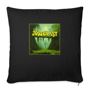 JUNGLIST - Sofakissenbezug 45 x 45 cm - Schwarz - Vorne