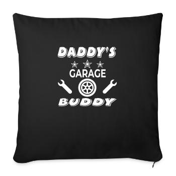 Garage - Sofa pillowcase 17,3'' x 17,3'' (45 x 45 cm) - black - Front