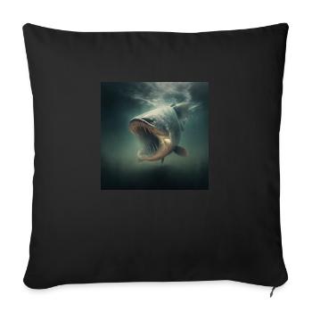 Wels Warrior - Sofakissenbezug 45 x 45 cm - Schwarz - Vorne