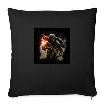 Soldat de l’Etat islamique - Housse de coussin décorative 45 x 45 cm - noir - Devant