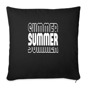 Summer - Sofakissenbezug 45 x 45 cm - Schwarz - Vorne