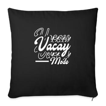Vacay Fashion - Sofa pillowcase 17,3'' x 17,3'' (45 x 45 cm) - black - Front