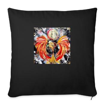 Herzengel der Pioniere - Sofakissenbezug 45 x 45 cm - Schwarz - Vorne