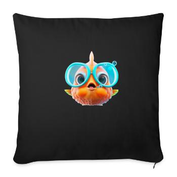 MonStarFish - Digital Fantasy Pisces - Sofa pillowcase 17,3'' x 17,3'' (45 x 45 cm) - black - Front