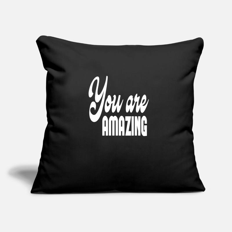 Tu es incroyable Housse de coussin décorative 45 x 45 cm