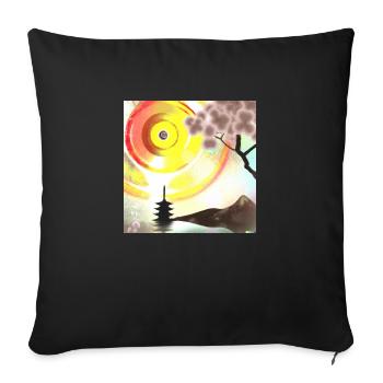 JD Star Artwork No.1 - Housse de coussin décorative 45 x 45 cm - noir - Devant