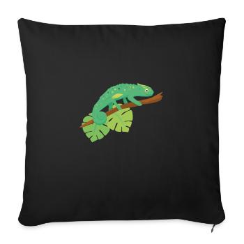 Chameleon - Sofa pillowcase 17,3'' x 17,3'' (45 x 45 cm) - black - Front